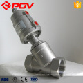 Thread type pneumatic angle seat valve for steam stainless steel seat valve